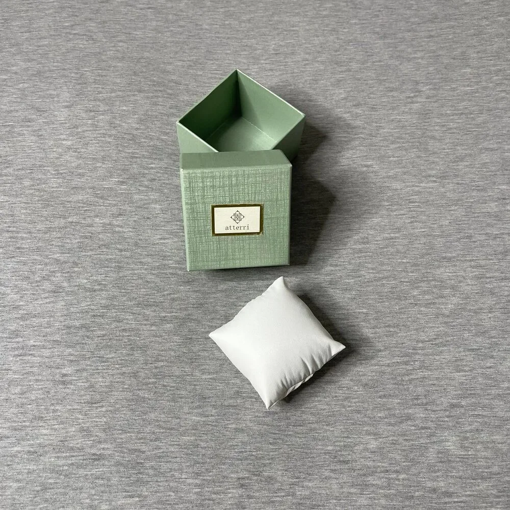Atterri 3”x3” Empty Jewelry Bracelet & Watch Gift Box